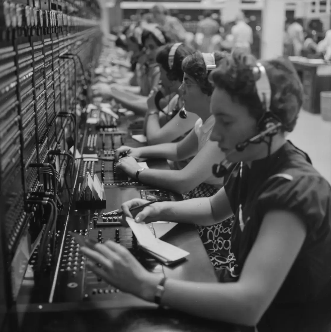 Telefonistinnen in der Schweiz, 1955